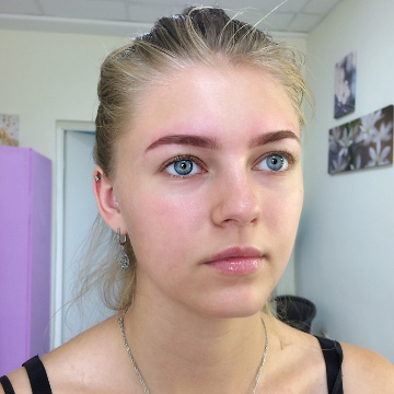 Коррекция бровей и окрашивание краской